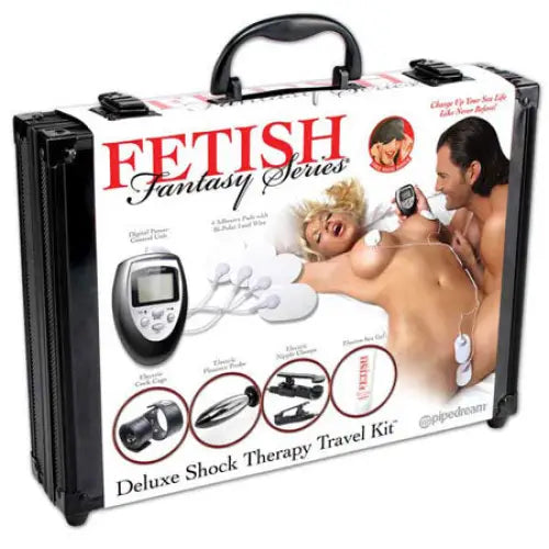 cock ring flexible guide reviews-Pipedream Fetish Fantasy Series 9-Piece Deluxe Shock Therapy Travel Kit