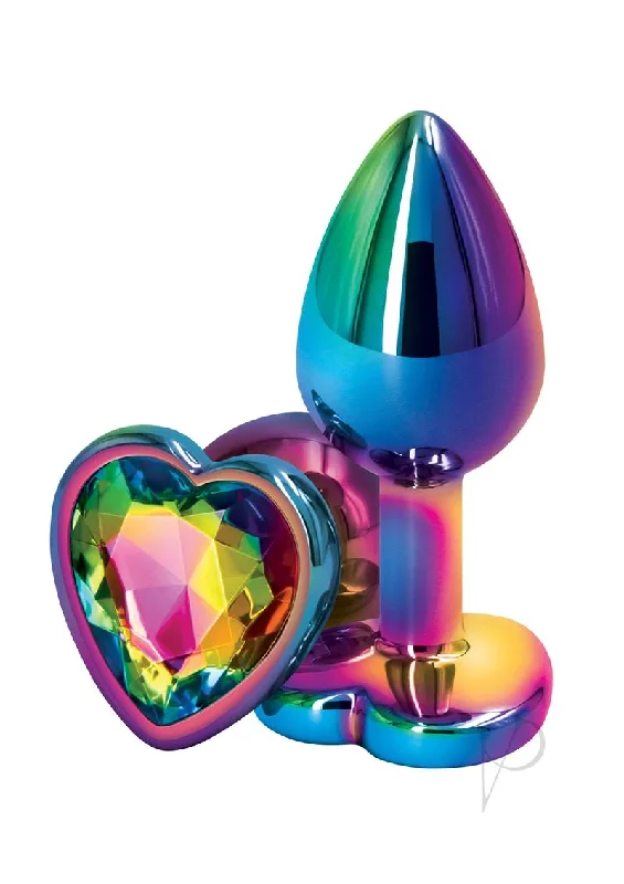 anal toys for sensual massage-Rear Assets Multicolor Heart Small Rainb