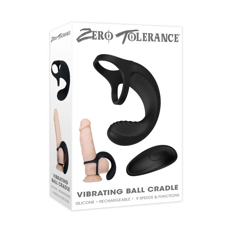 cock ring flexible fit-Zero Tolerance Vibrating Ball Cradle Cock Ring