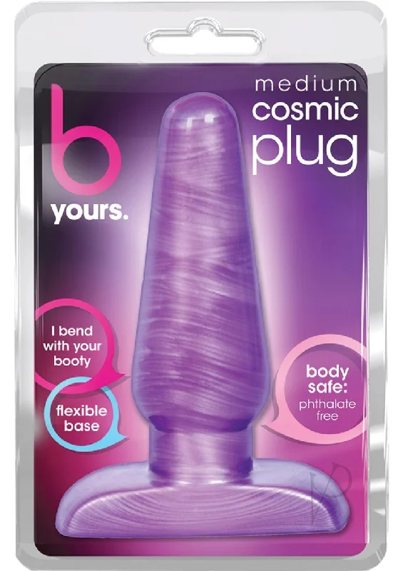 anal toys with sleek finish-B Yours Cosmic Plug Medium Purple